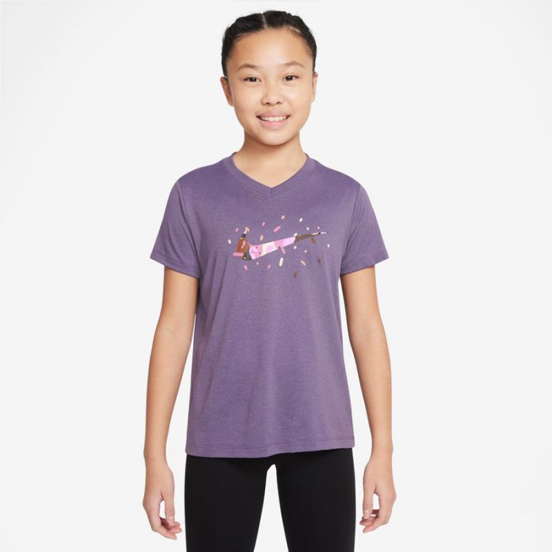 Nike Dri-Fit gyerek lila Ruházat póló DV0559553