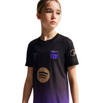Nike FC Barcelona 2026/27 Match Away Kids' Jersey Black and lila gyerek