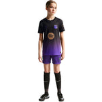 Nike FC Barcelona 2026/27 Match Away Kids' Jersey Black and lila gyerek