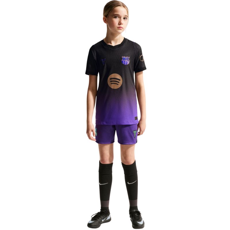 Nike FC Barcelona 2026/27 Match Away Kids' Jersey Black and lila gyerek