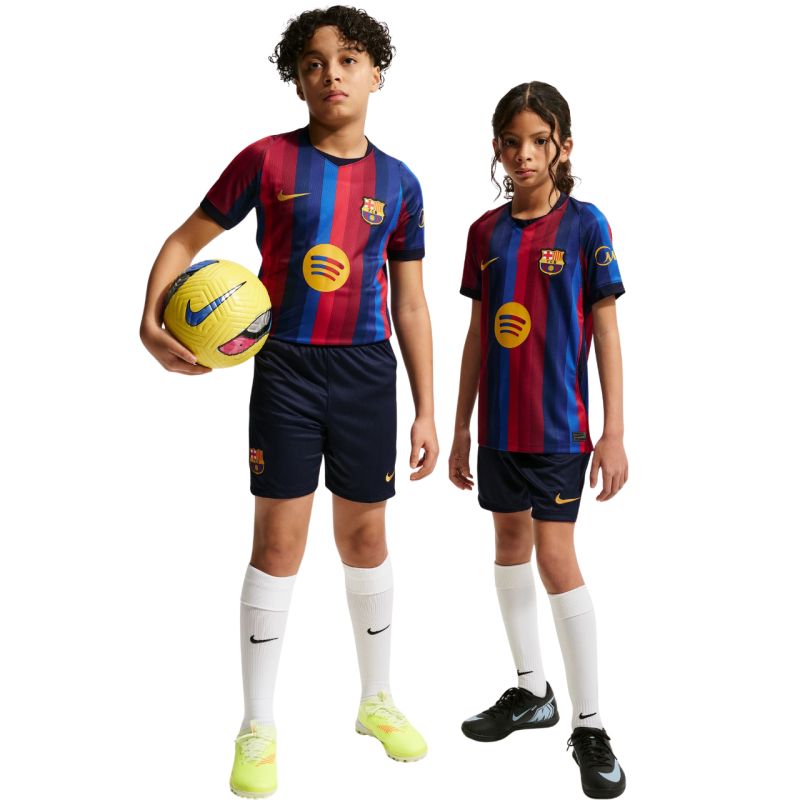 Nike FC Barcelona 2026/27 Stadium Home Kids' Shorts Navy kék gyerek rövidnadrág