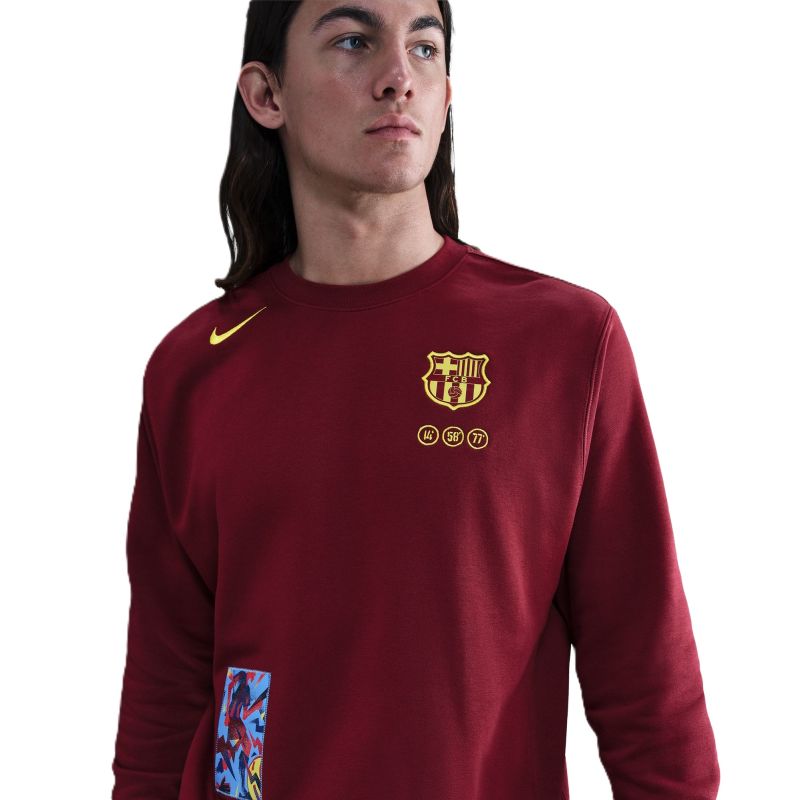 Nike FC Barcelona Club Crew sweatshirt s (173cm) pulóver FZ1259-677