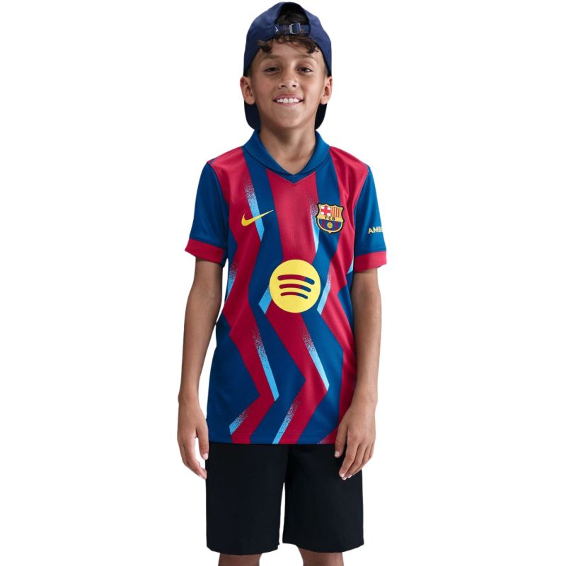 Nike FC Barcelona Stadium 25/26 Kids' Navy-Red Jersey piros gyerek póló FZ1307432