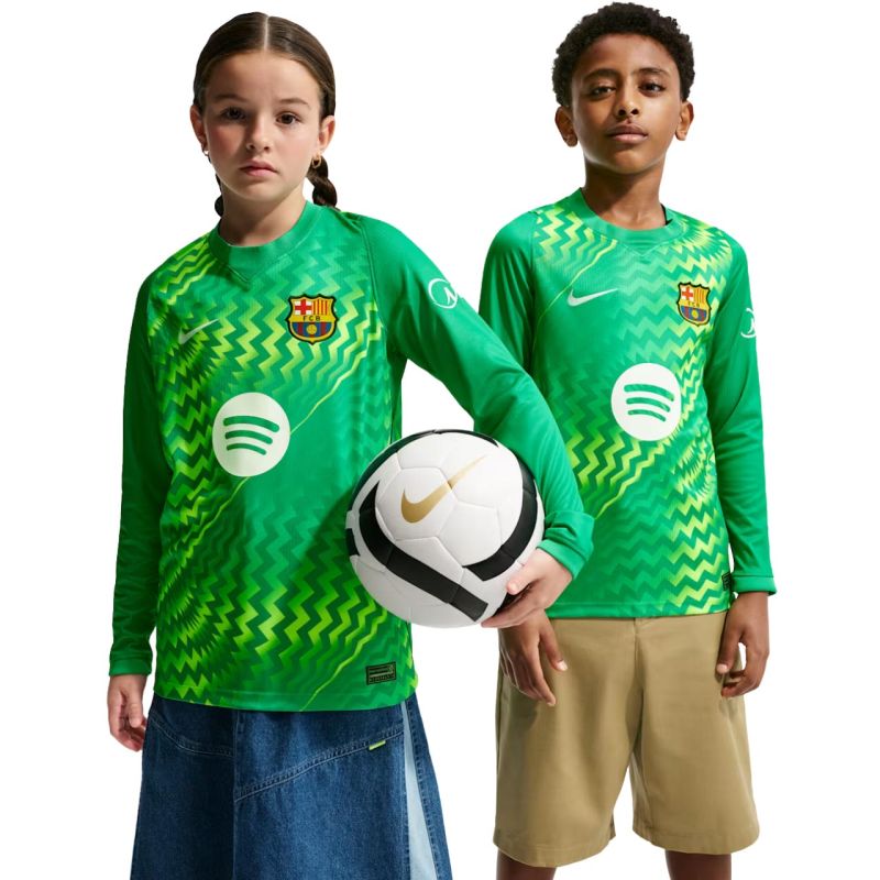 Nike FC Barcelona Stadium Goalkeeper 2026/27 Kids' Jersey Green zöld gyerek II3610324 Kapusmez