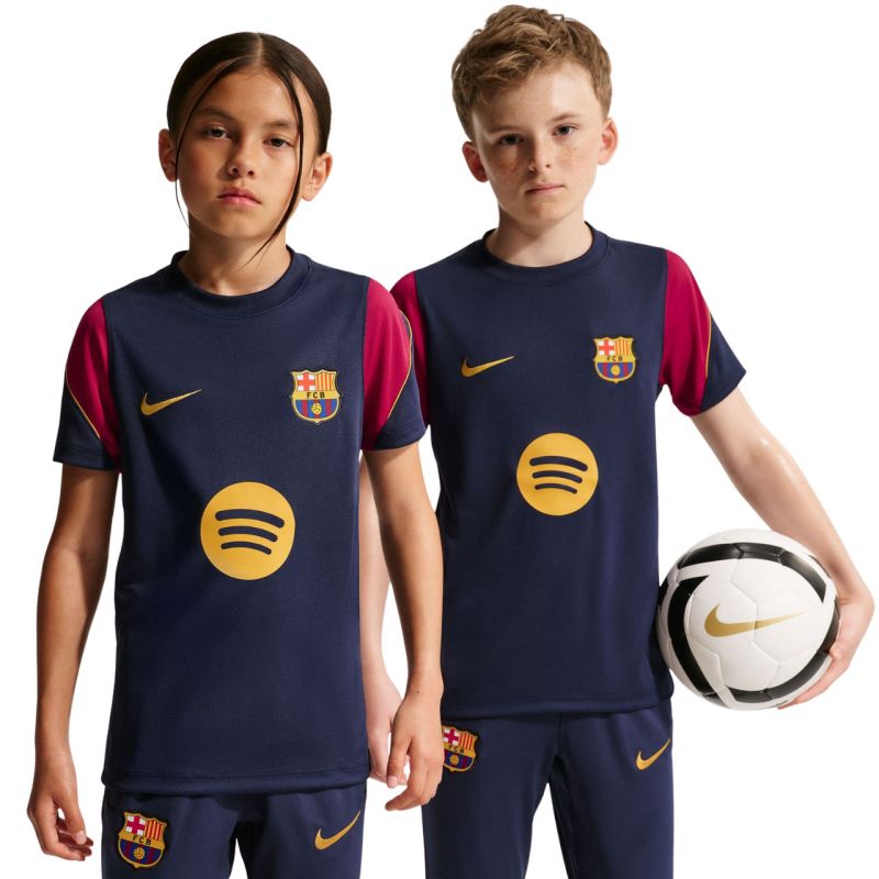 Nike FC Barcelona Strike Kids T-Shirt Navy Blue and bordó gyerek II3237401