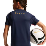 Nike FC Barcelona Strike Kids T-Shirt Navy Blue and bordó gyerek II3237401