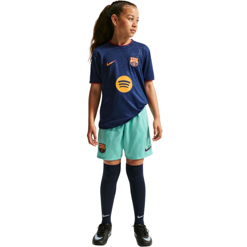 Nike FC Barcelona Third Kids' T-shirt Navy Blue sötétkék gyerek póló II6713498