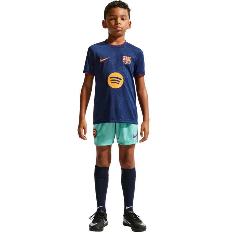 Nike FC Barcelona Third Kids' T-shirt Navy Blue sötétkék gyerek póló II6713498