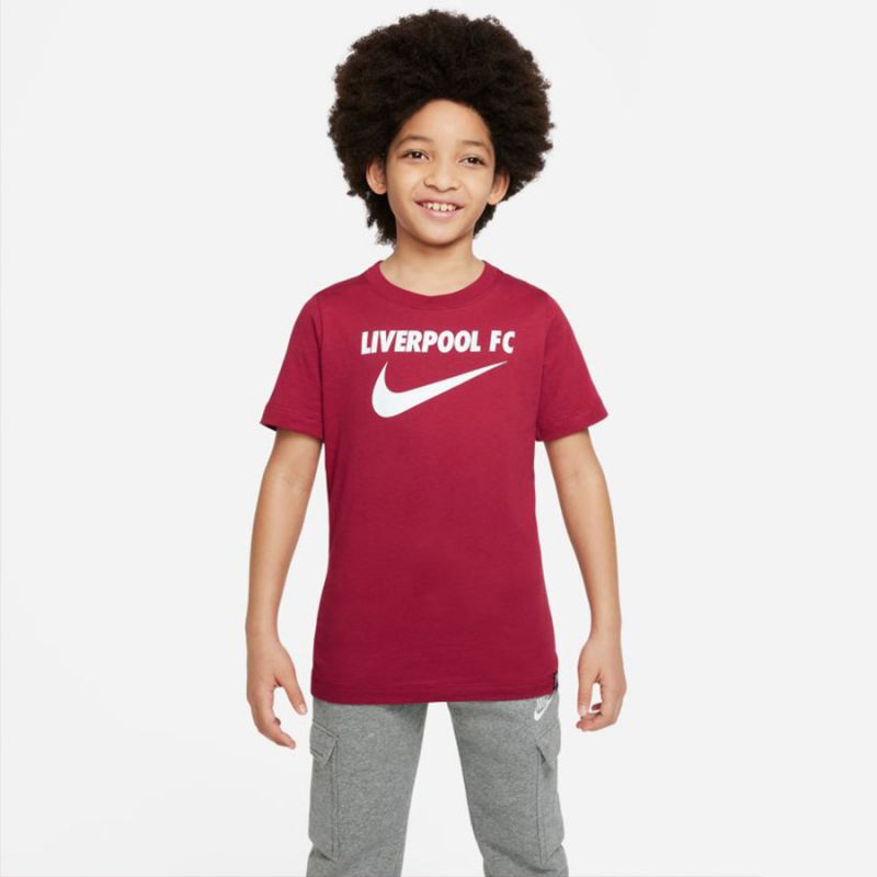 Nike Liverpool FC Swoosh Y Jr DJ1535 608 T-shirt Póló Ruházat Póló - Sportmania.hu