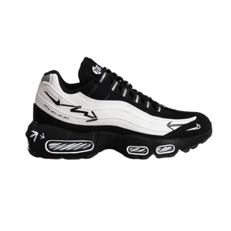 Nike Men's Max 95 Sketch With The Past Sneakers - DX4615-100 fekete férfi utcai cipő