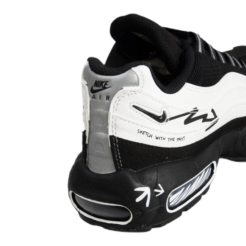 Nike Men's Max 95 Sketch With The Past Sneakers - DX4615-100 fekete férfi utcai cipő