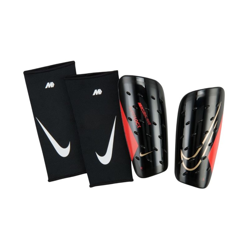 Nike Mercurial FlyLite SuperLock Football Shin Guards Black 011 fekete védőfelszerelés 161007L