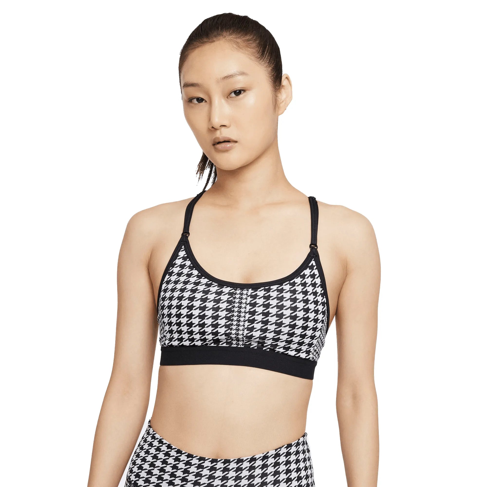 Nike_ Nike Dri-FIT Indy Icon Clash Women\'s Light-Support Padded T-Back Sports női Sportmelltartó