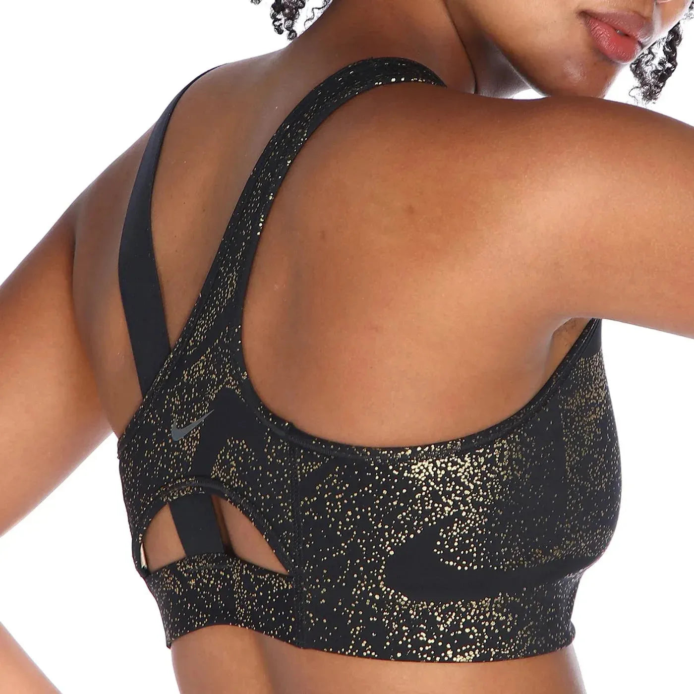 Nike_ Nike Swoosh-Women\'s Medium-Support Asymmetrical Non-Padded Sports Bra Sportmelltartó - Sportmania.hu