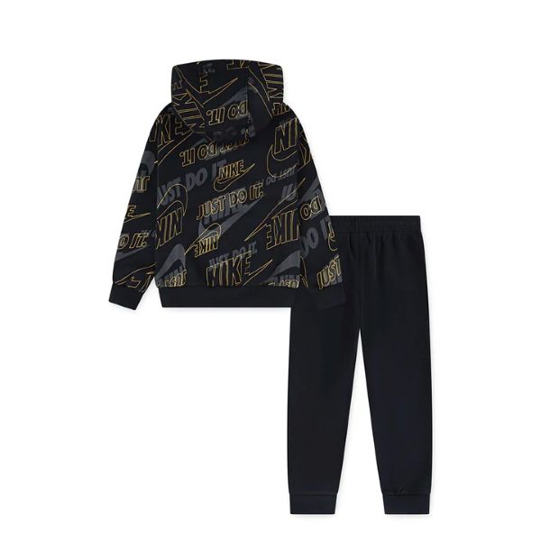 Nike_ Nkn N Nsw Gwm Lt Wt Flc Set(Haddad) gyerek Melegítő fekete