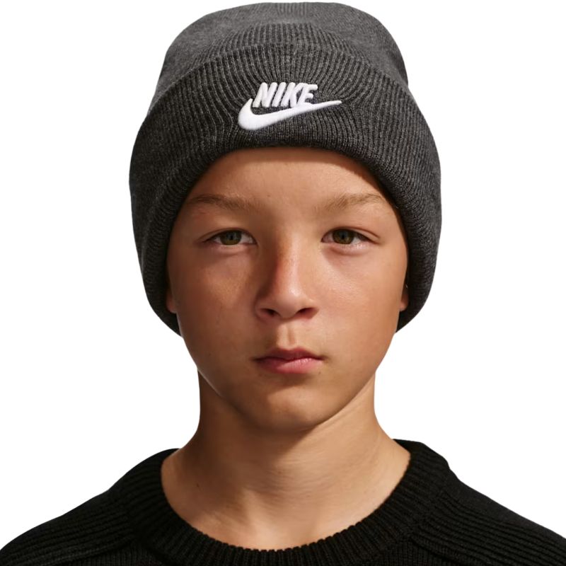 Nike Peak Kids' Beanie, grey gyerek téli sapka, egy méret