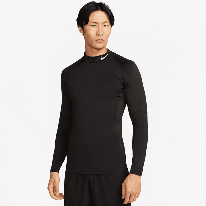 Nike Pro LS T-shirt fekete hosszú ujjú póló FB7908-010