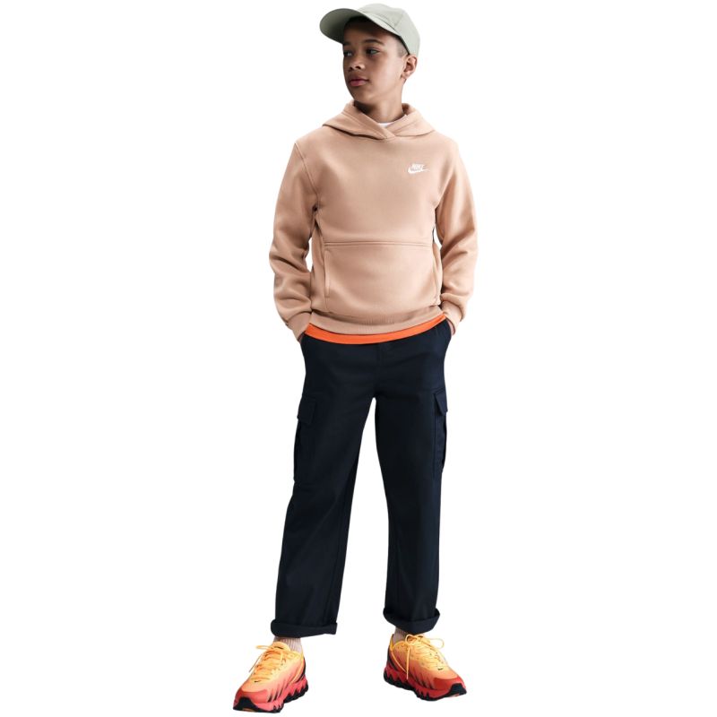Nike Sportswear Club Fleece Beige Kids' Sweatshirt bézs gyerek pulóver FD3000200