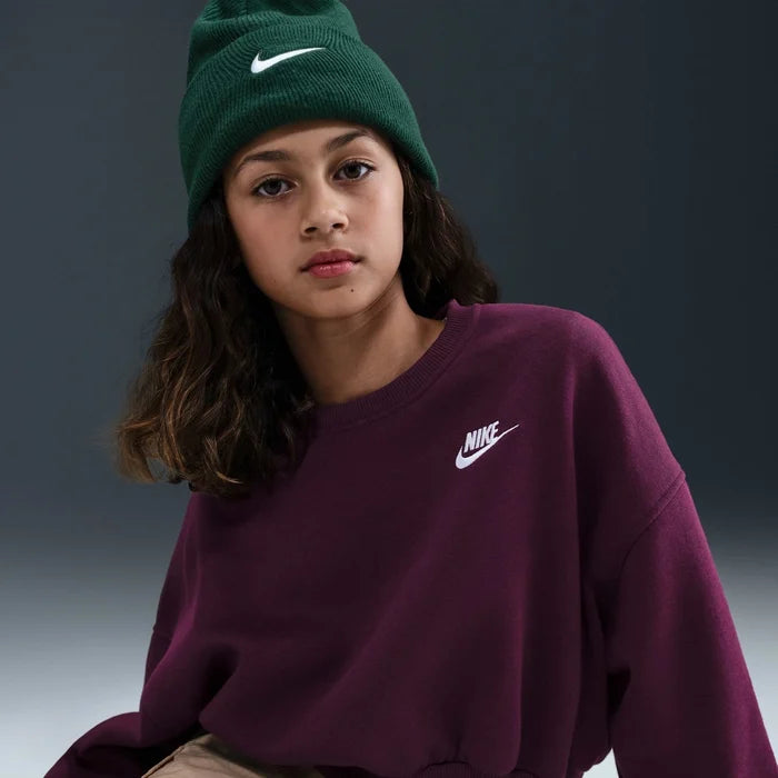 Nike Sportswear Club Fleece Gi bordó női pulóver