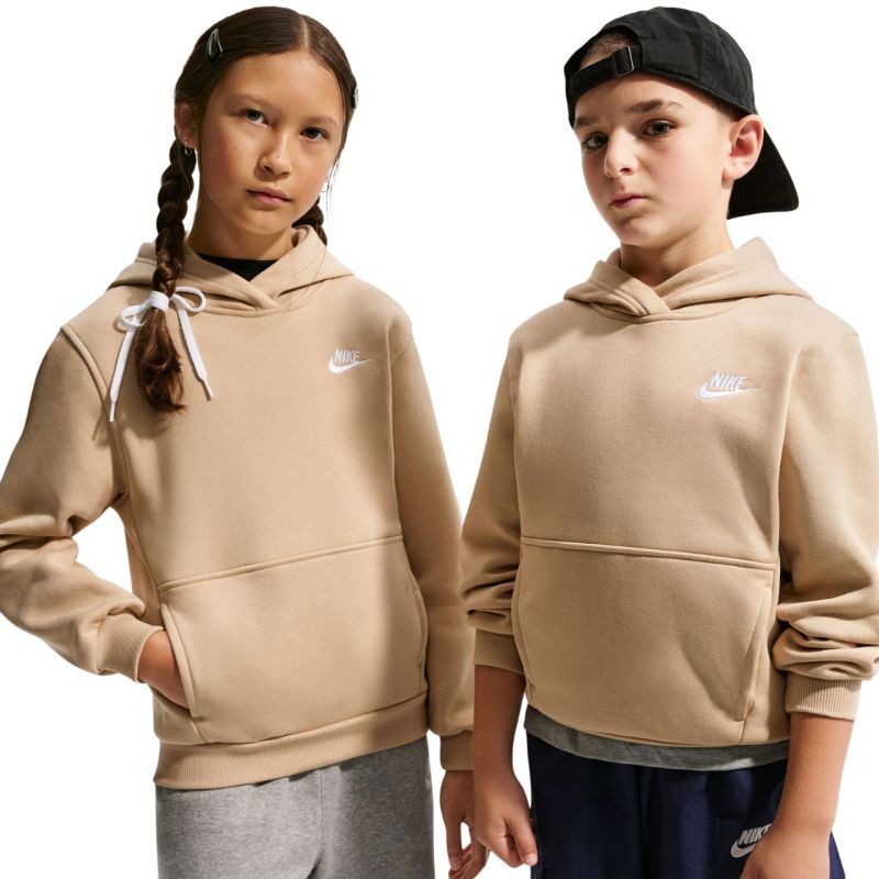 Nike Sportswear Club Fleece Kids' Sweatshirt bézs gyerek pulóver FD3000286
