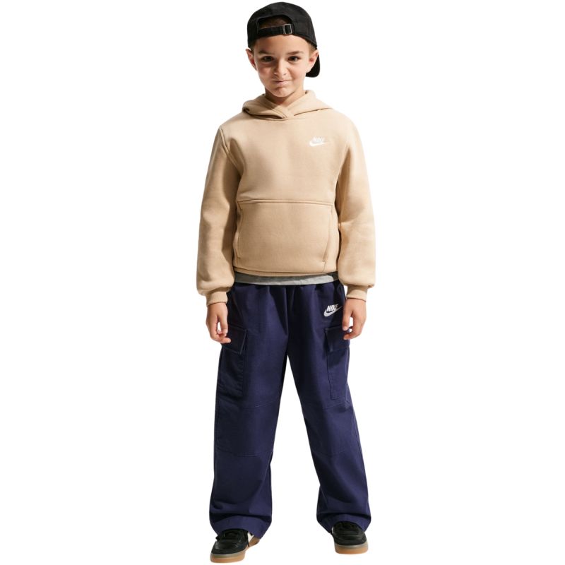 Nike Sportswear Club Fleece Kids' Sweatshirt bézs gyerek pulóver FD3000286