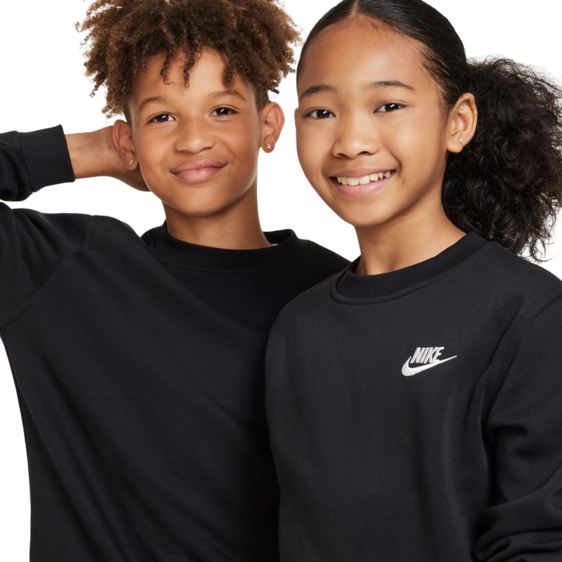 Nike Sportswear Club Fleece Kids' Sweatshirt fekete gyerek pulóver