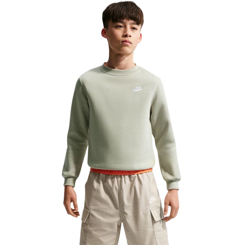 Nike Sportswear Club Fleece Kids' Sweatshirt Light zöld gyerek pulóver