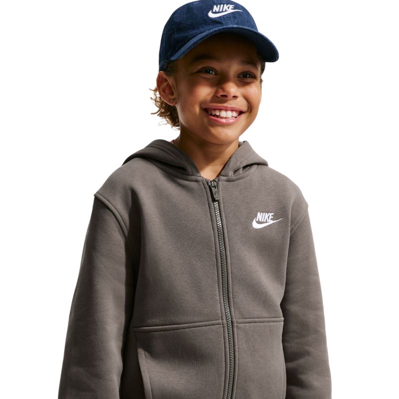 Nike Sportswear Club Fleece Kids' Sweatshirt szürke gyerek pulóver FD3004289