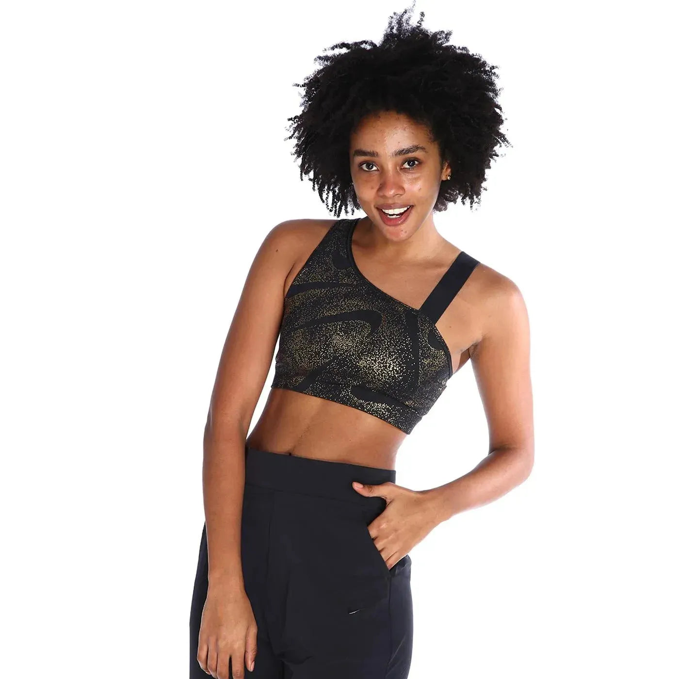 Nike Swoosh Medium-Support Asymmetrical Non-Padded Sports női Sportmelltartó