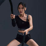 Nike W Np Df Shine Crop Top Sportmelltartó női FV8100-010