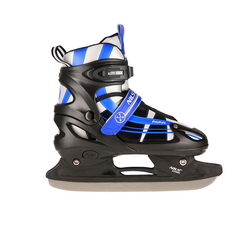 Nils Extreme 2-in-1 navy blue size S (31–34) inline skates with replaceable hockey blade sötétkék korcsolya 16-21-112
