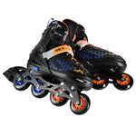 Nils Extreme BRAVE 4-in-1 Roller Skates Blue-Orange Size L (39–43) with Replaceable Hockey Blade narancssárga korcsolya 16-21-129