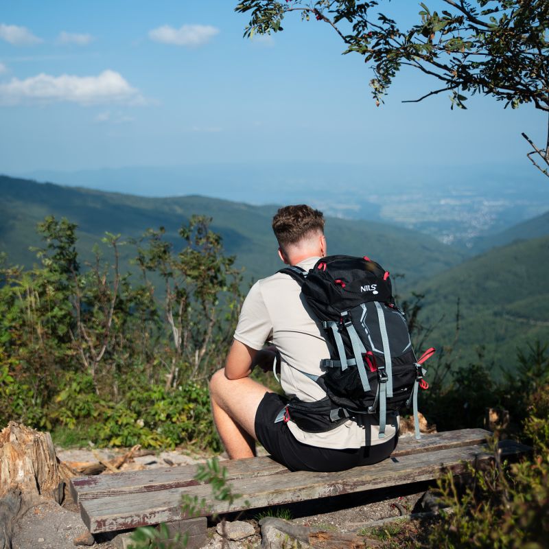 Nils Extreme Nc1993 Northlake Black Tourist Backpack 30l+10 Nils Camp fekete hátizsák