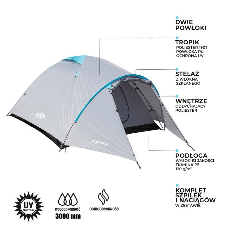 Nils Extreme NILS CAMP ROCKER NC6013 3-person tent