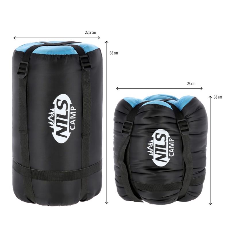 Nils Extreme NILS CAMP Sleeping Bag Black and kék hálózsák