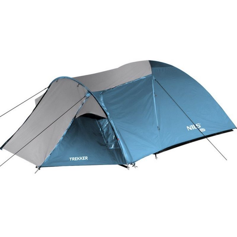 Nils Extreme NILS CAMP trekker NC6012 camping tent blue-gray szürke Kemping felszerelés