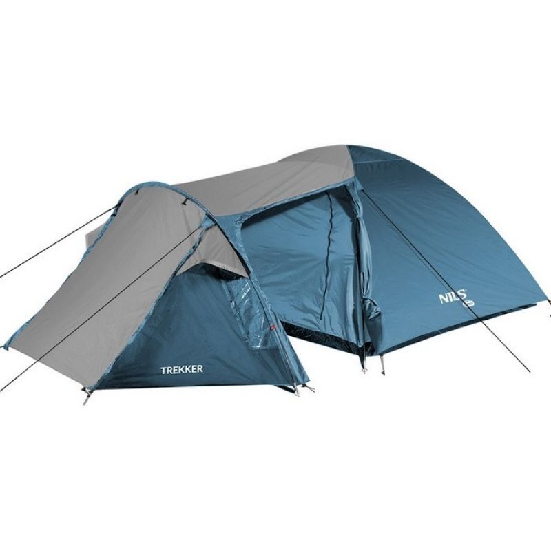 Nils Extreme NILS CAMP trekker NC6012 camping tent blue-gray szürke Kemping felszerelés