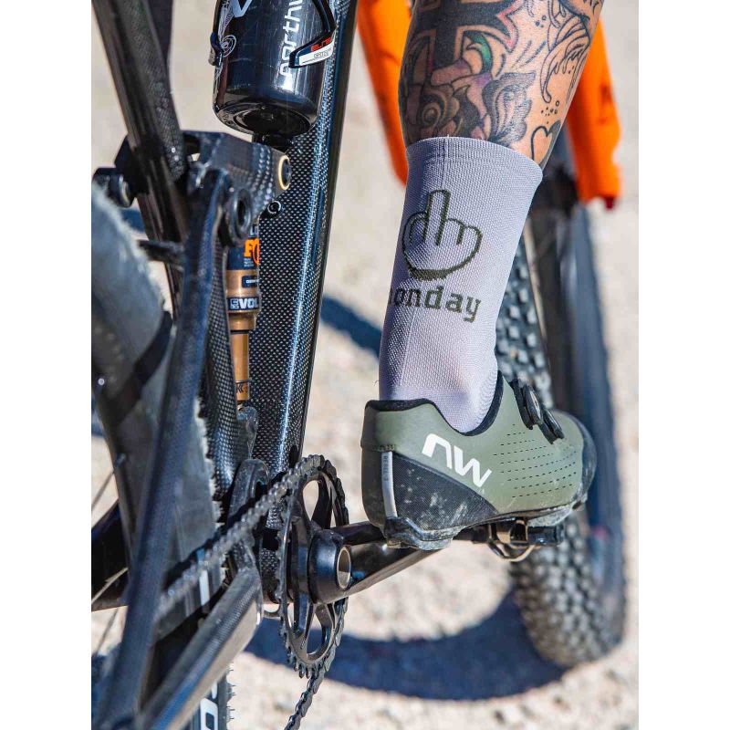 Northwave Sunday Monday Sock cycling socks gray szürke zokni C89222012_94
