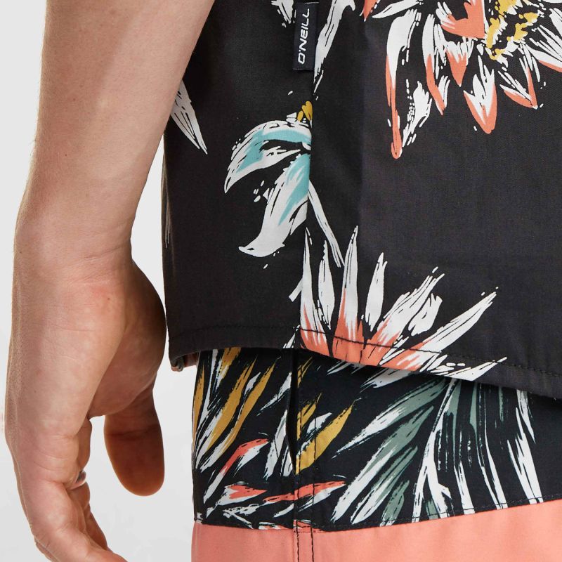 O'Neill Mix & Match Floral fekete férfi póló