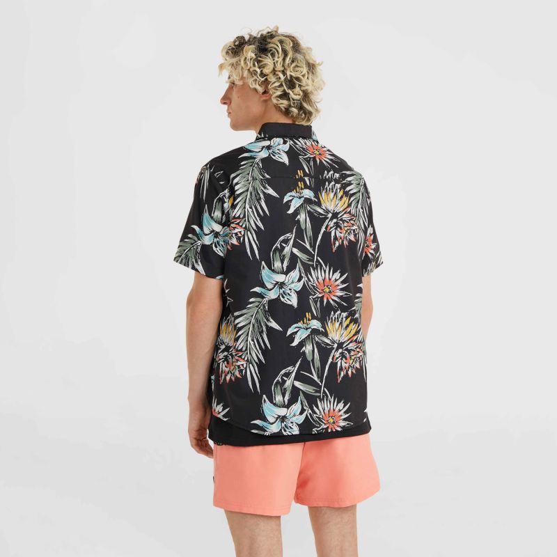 O'Neill Mix & Match Floral fekete férfi póló