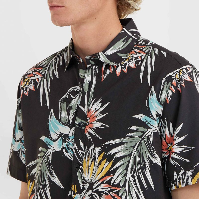 O'Neill Mix & Match Floral fekete férfi póló