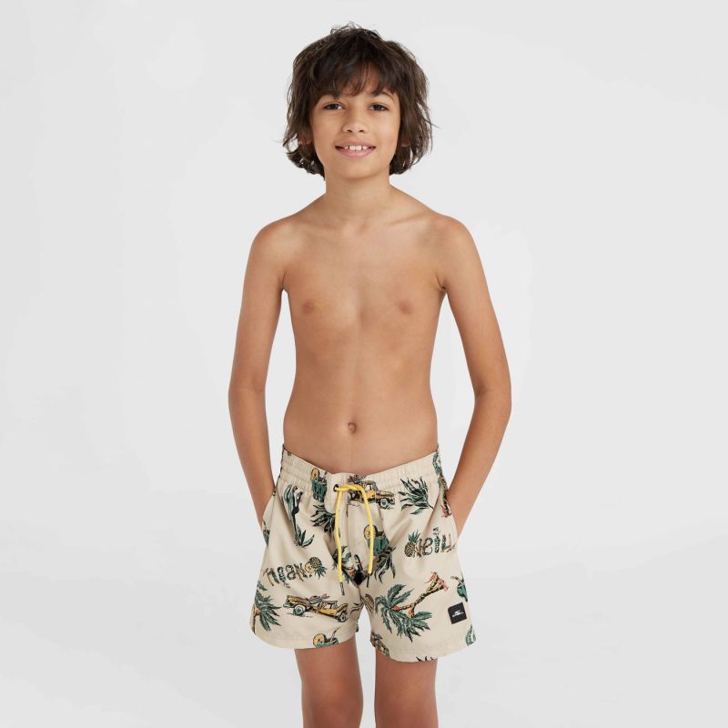 O'Neill O'Neil Mix & Match Cali Print 13'' Swim Jr gyerek bézs shorts, swimming shorts