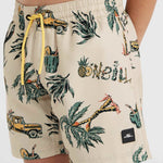 O'Neill O'Neil Mix & Match Cali Print 13'' Swim Jr gyerek bézs shorts, swimming shorts