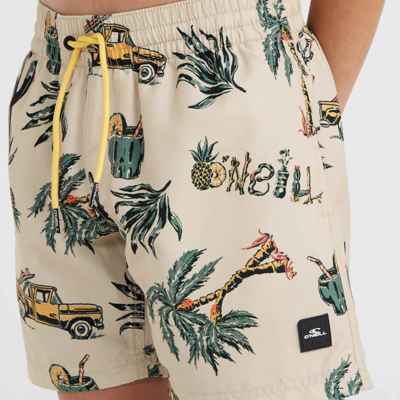 O'Neill O'Neil Mix & Match Cali Print 13'' Swim Jr gyerek bézs shorts, swimming shorts