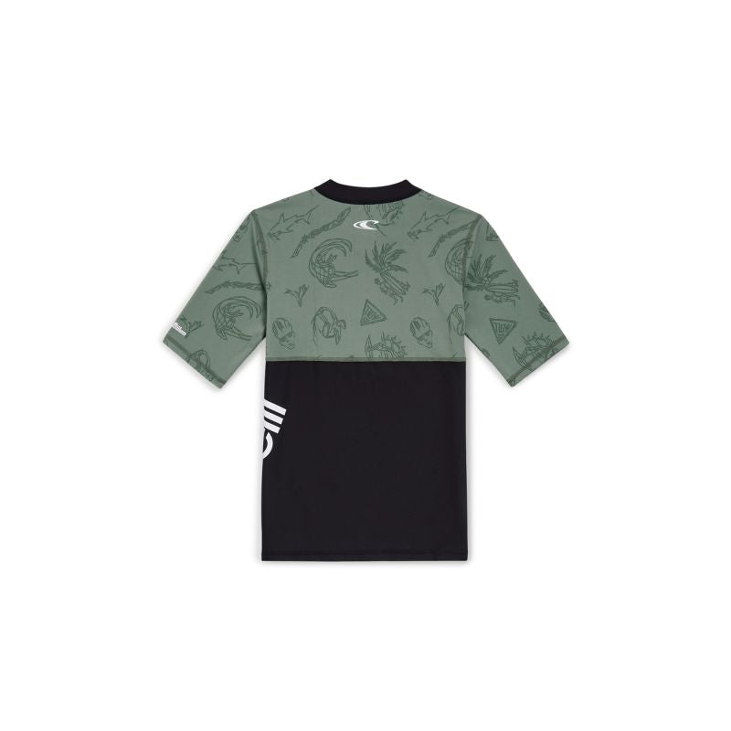 O'Neill UV Mix & Match Cali First 13'' Swim Shortscrazy Skin Jr T-shirt zöld gyerek póló