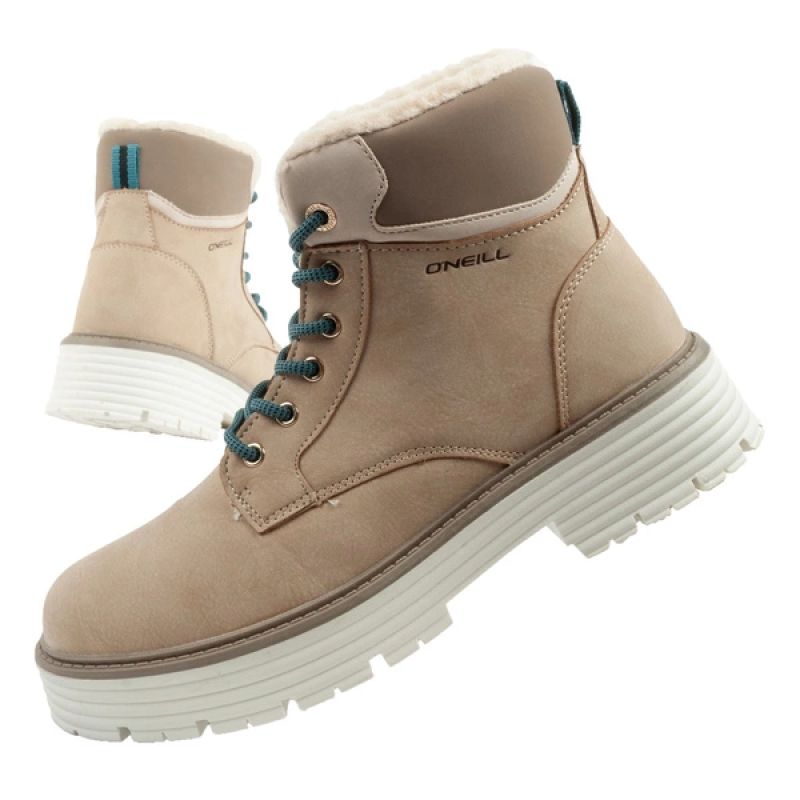 O'Neill winter boots women's hiking boots ankle boots insulated fashionable beige white bézs cipő női