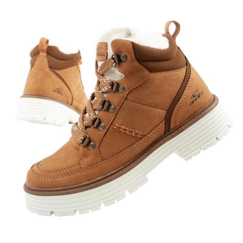 O'Neill winter boots women's hiking boots ankle boots insulated fashionable brown barna cipő női