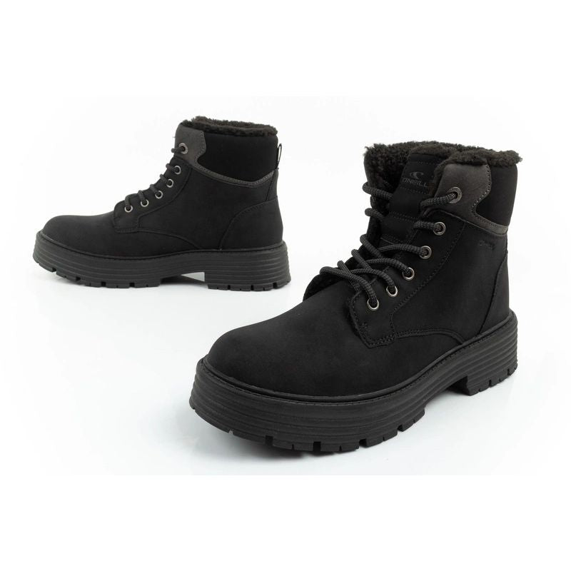 O'Neill winter boots women's hiking boots, insulated ankle boots, fashionable black fekete cipő női