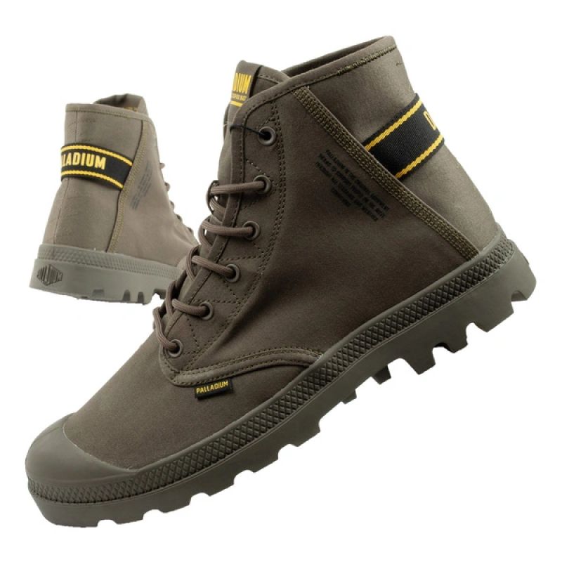 Palladium Men's Pampa Hi Dare II High Top Sneakers Olive fekete férfi utcai cipő 79514-325-M