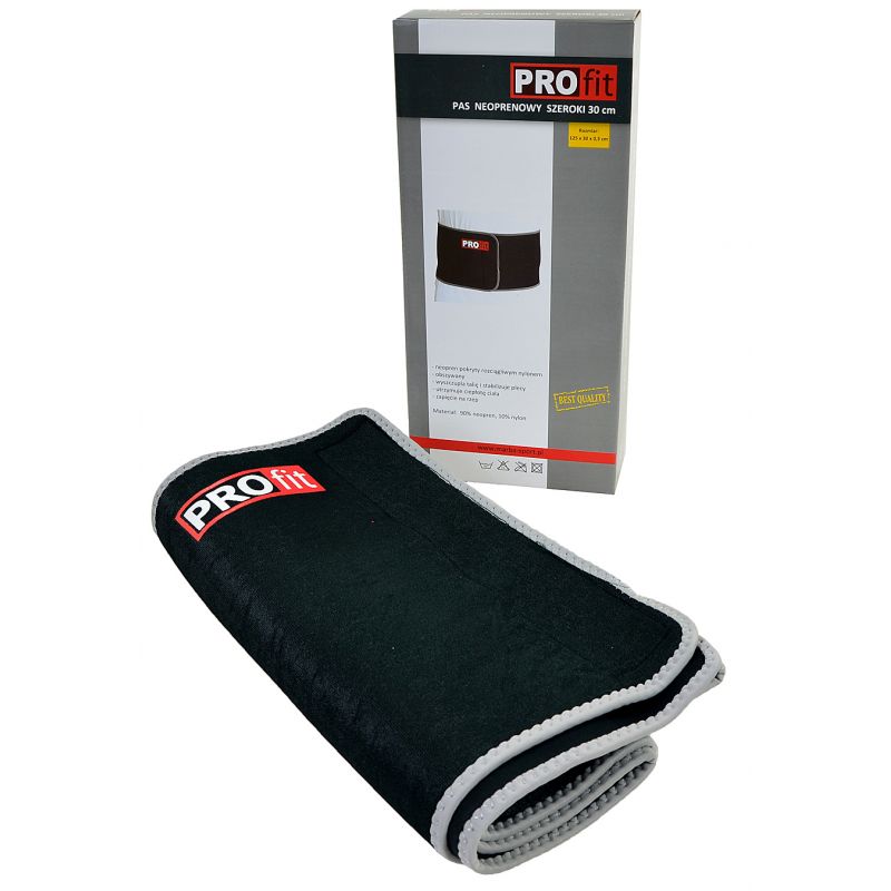 PROfit NEOPRENE BELT WIDE 125X30X03cm BLACK DK5063 Derékszorító öv